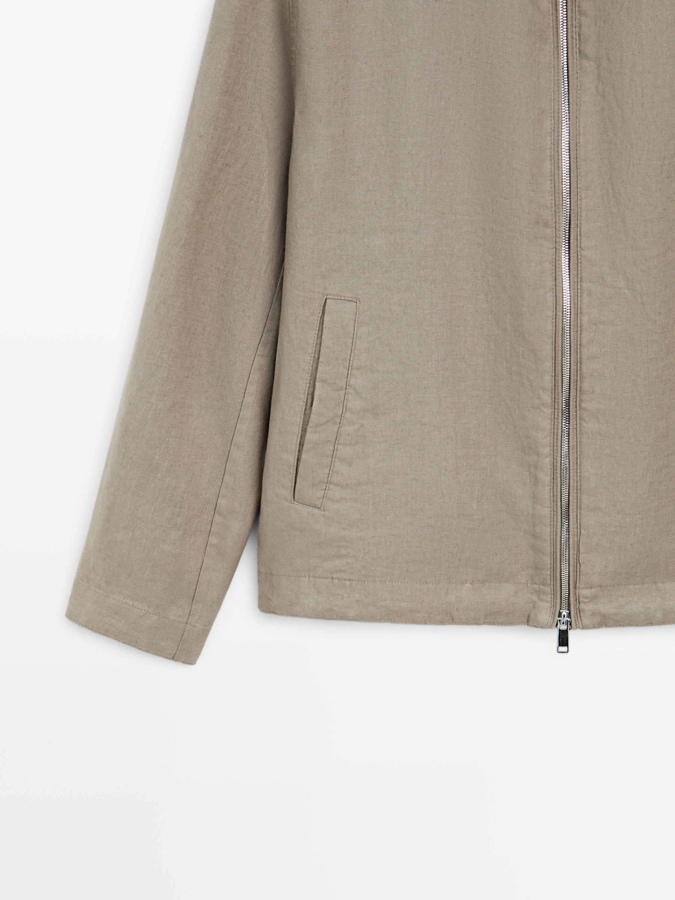 Veste bomber lin